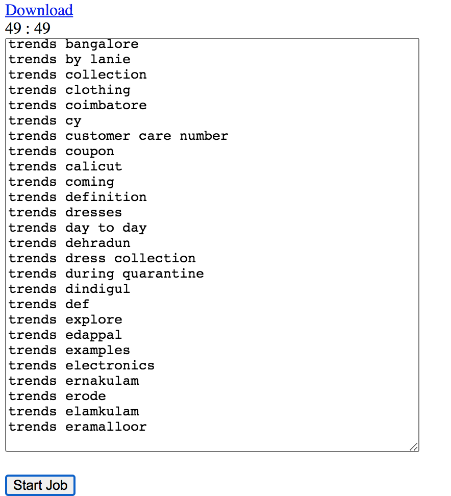 KeywordsShitter Screenshot